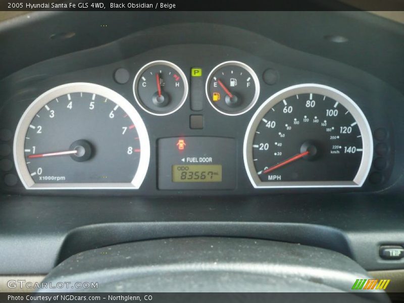 Black Obsidian / Beige 2005 Hyundai Santa Fe GLS 4WD