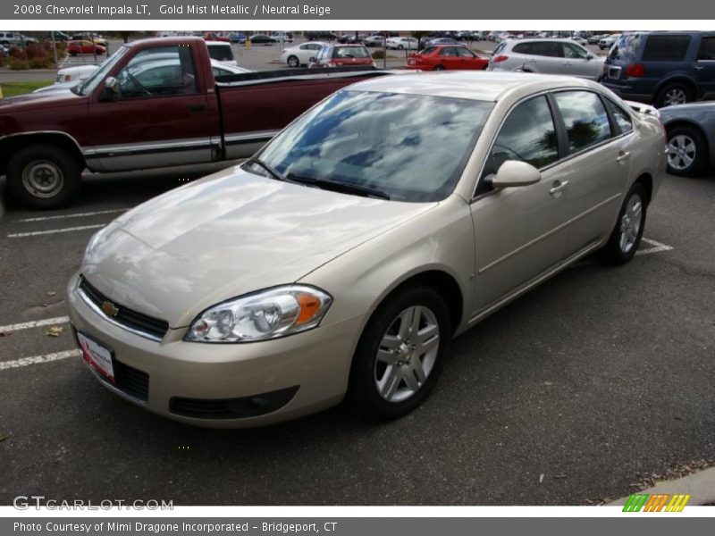 Gold Mist Metallic / Neutral Beige 2008 Chevrolet Impala LT