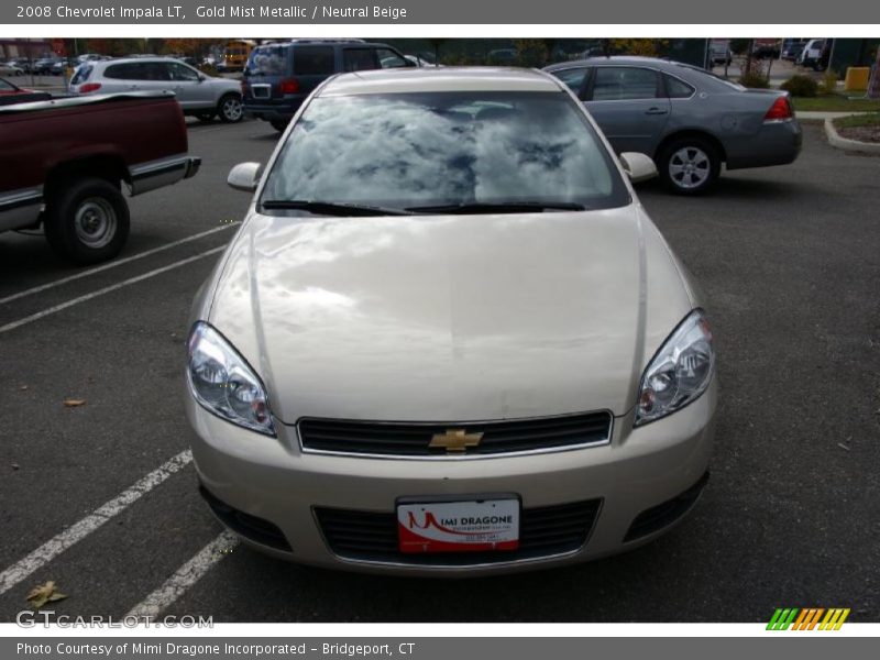Gold Mist Metallic / Neutral Beige 2008 Chevrolet Impala LT
