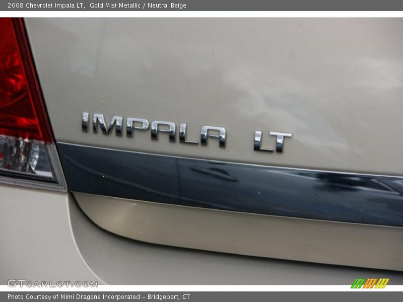 Gold Mist Metallic / Neutral Beige 2008 Chevrolet Impala LT