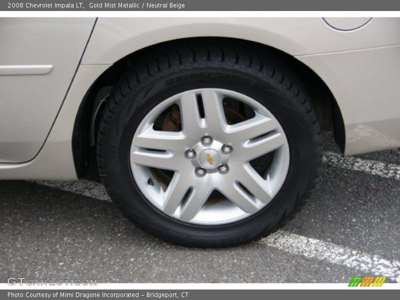 Gold Mist Metallic / Neutral Beige 2008 Chevrolet Impala LT