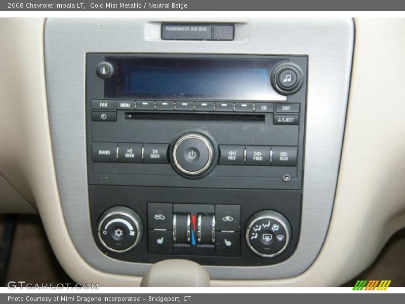 Gold Mist Metallic / Neutral Beige 2008 Chevrolet Impala LT
