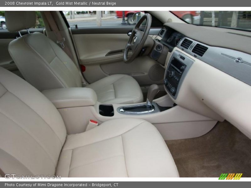 Gold Mist Metallic / Neutral Beige 2008 Chevrolet Impala LT