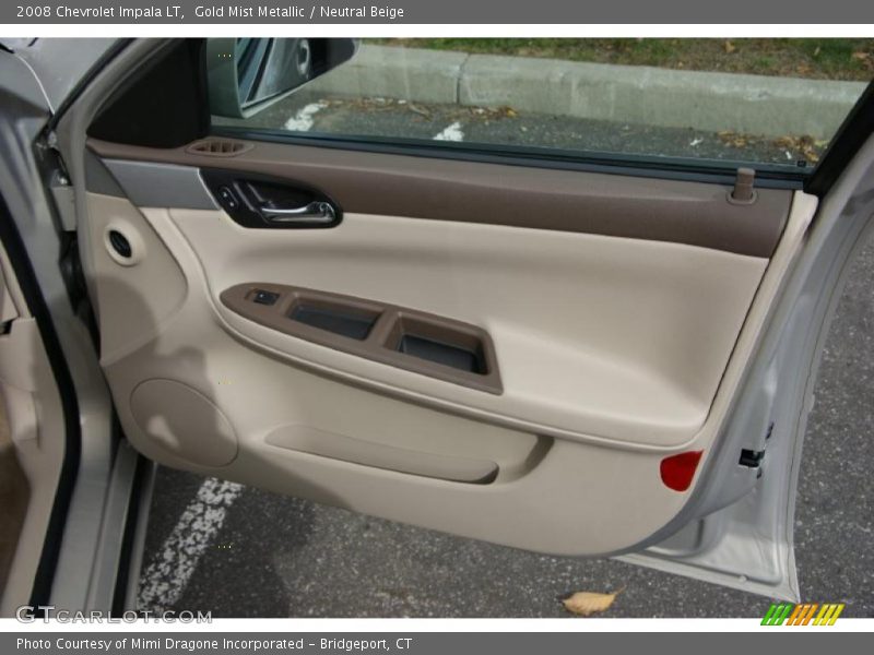 Gold Mist Metallic / Neutral Beige 2008 Chevrolet Impala LT