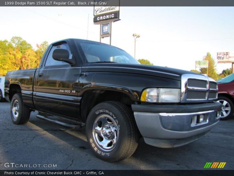 Black / Mist Gray 1999 Dodge Ram 1500 SLT Regular Cab