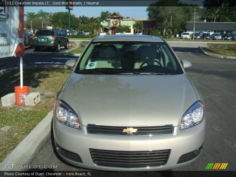 Gold Mist Metallic / Neutral 2011 Chevrolet Impala LT