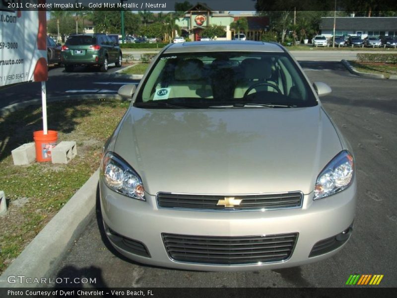 Gold Mist Metallic / Neutral 2011 Chevrolet Impala LT
