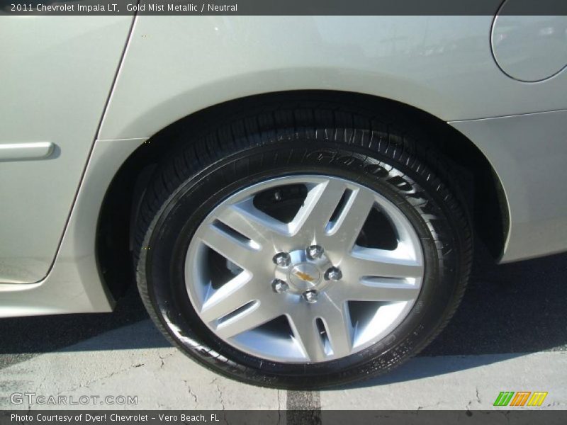 Gold Mist Metallic / Neutral 2011 Chevrolet Impala LT