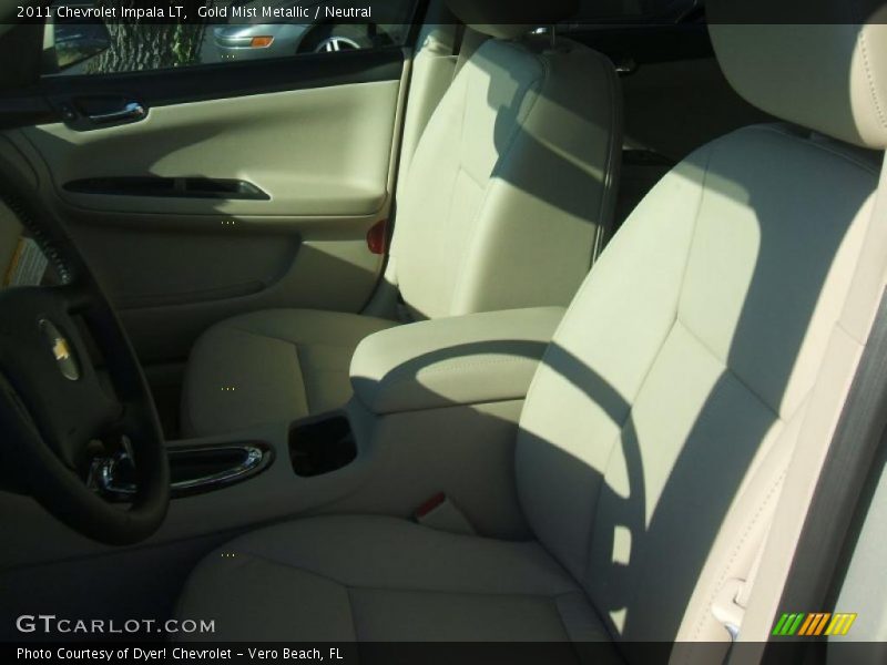 Gold Mist Metallic / Neutral 2011 Chevrolet Impala LT