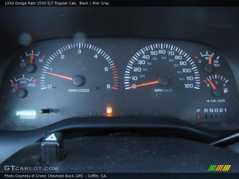  1999 Ram 1500 SLT Regular Cab SLT Regular Cab Gauges