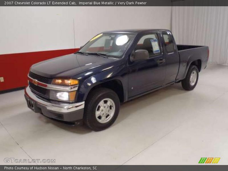 Imperial Blue Metallic / Very Dark Pewter 2007 Chevrolet Colorado LT Extended Cab