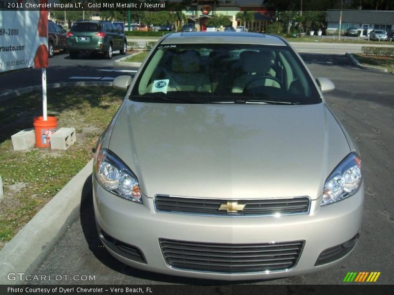 Gold Mist Metallic / Neutral 2011 Chevrolet Impala LT