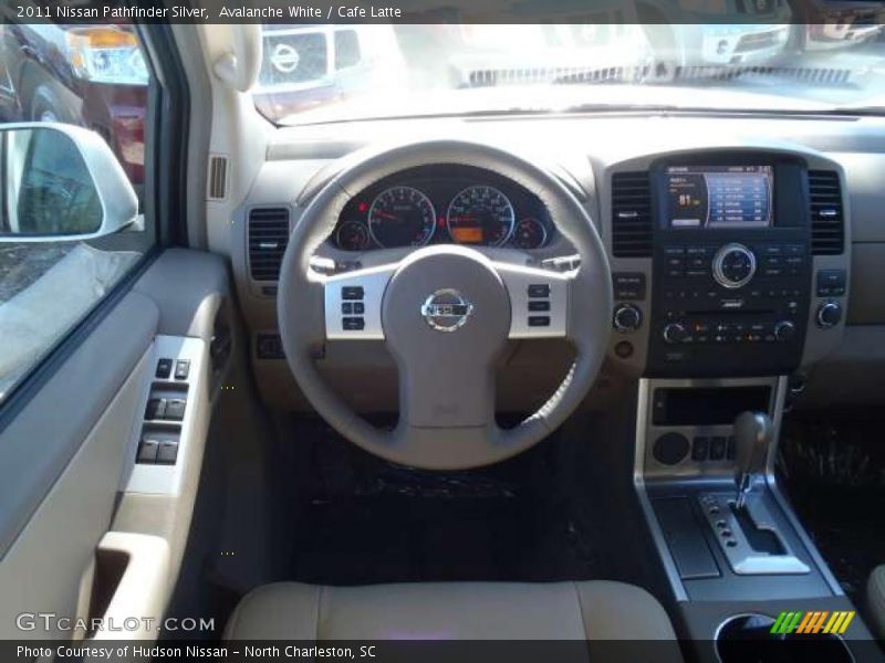 Avalanche White / Cafe Latte 2011 Nissan Pathfinder Silver