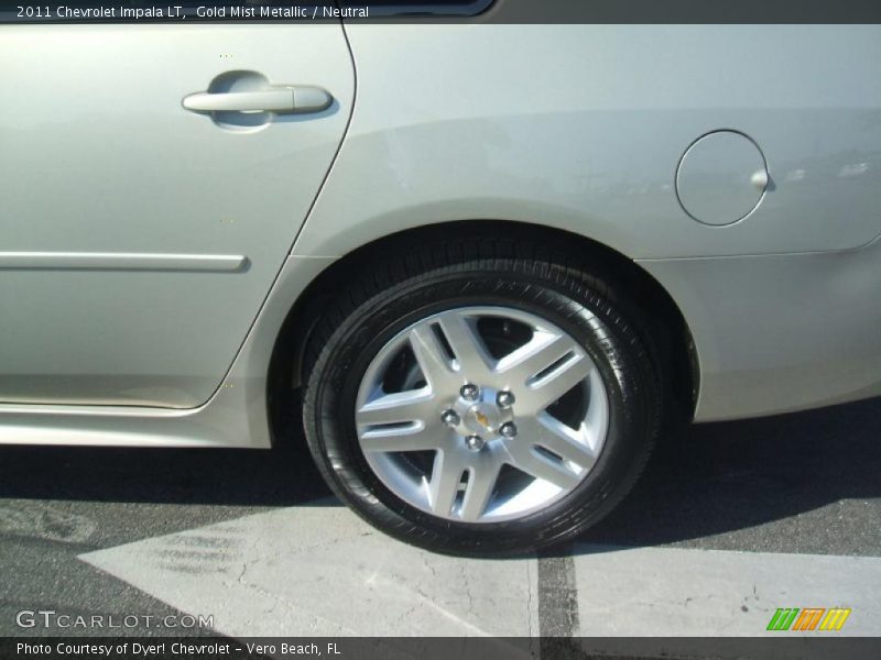 Gold Mist Metallic / Neutral 2011 Chevrolet Impala LT