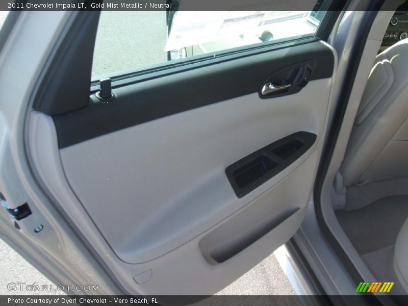 Gold Mist Metallic / Neutral 2011 Chevrolet Impala LT