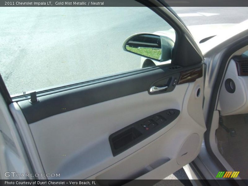 Gold Mist Metallic / Neutral 2011 Chevrolet Impala LT