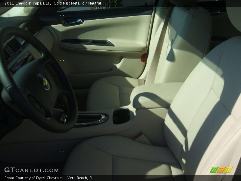 Gold Mist Metallic / Neutral 2011 Chevrolet Impala LT
