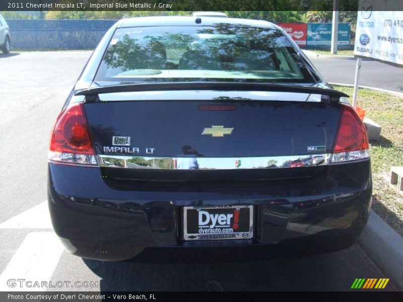 Imperial Blue Metallic / Gray 2011 Chevrolet Impala LT
