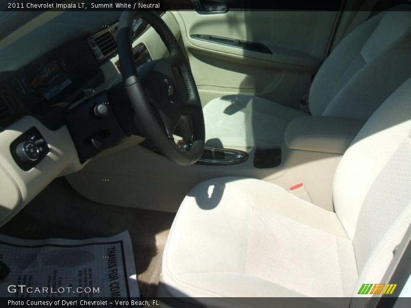 Summit White / Neutral 2011 Chevrolet Impala LT