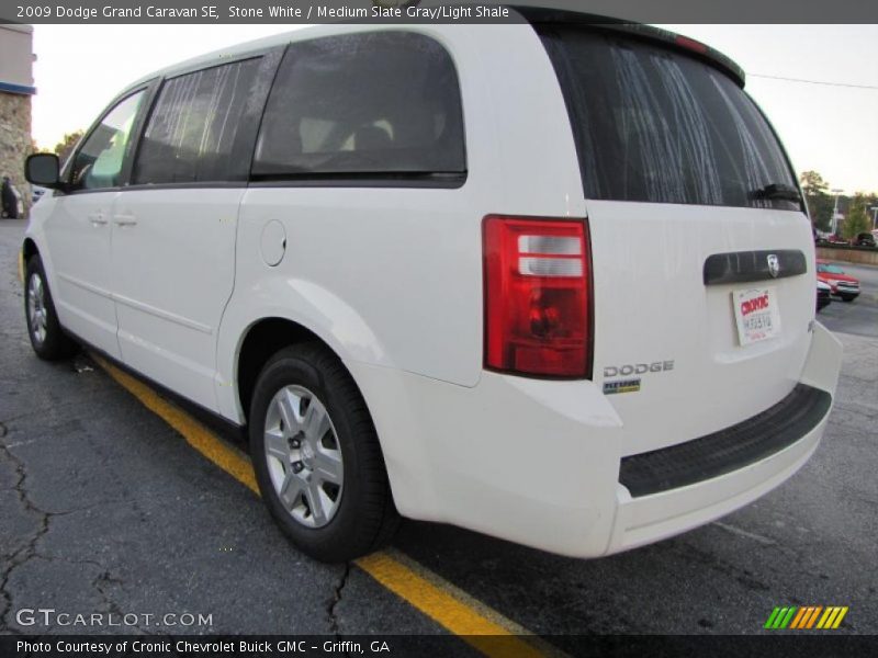 Stone White / Medium Slate Gray/Light Shale 2009 Dodge Grand Caravan SE