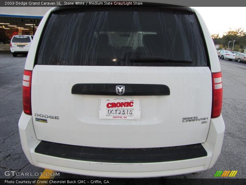Stone White / Medium Slate Gray/Light Shale 2009 Dodge Grand Caravan SE