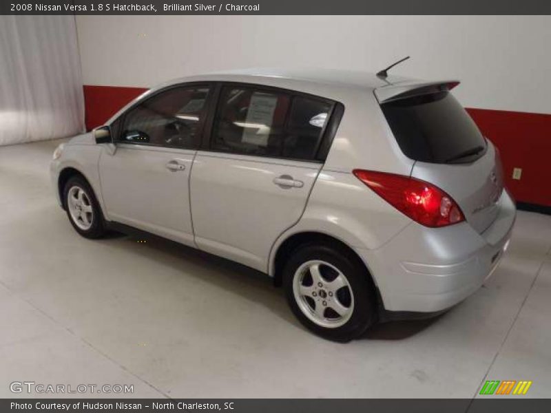 Brilliant Silver / Charcoal 2008 Nissan Versa 1.8 S Hatchback