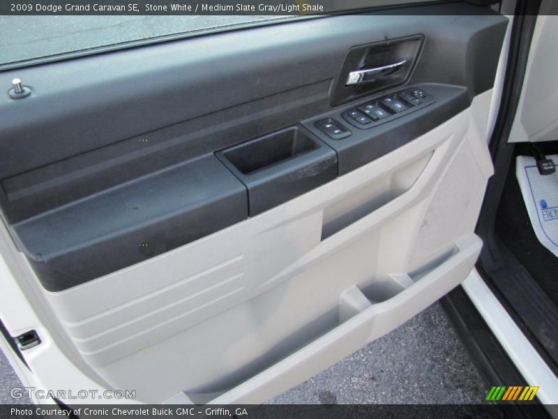 Stone White / Medium Slate Gray/Light Shale 2009 Dodge Grand Caravan SE