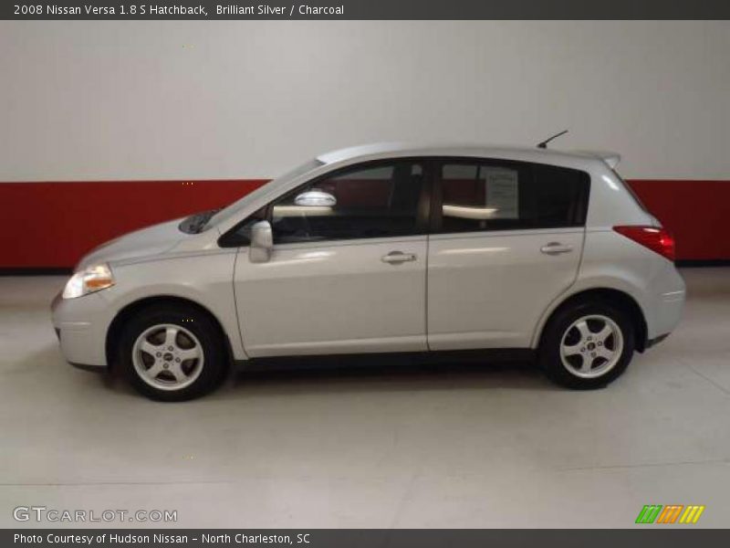 Brilliant Silver / Charcoal 2008 Nissan Versa 1.8 S Hatchback