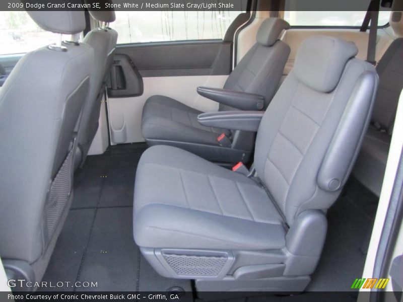 Stone White / Medium Slate Gray/Light Shale 2009 Dodge Grand Caravan SE