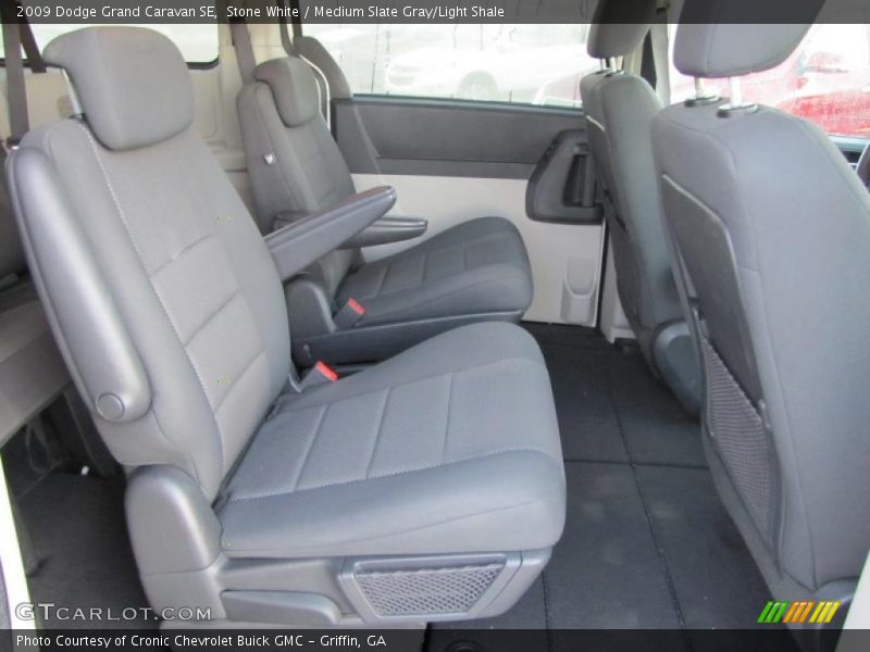Stone White / Medium Slate Gray/Light Shale 2009 Dodge Grand Caravan SE