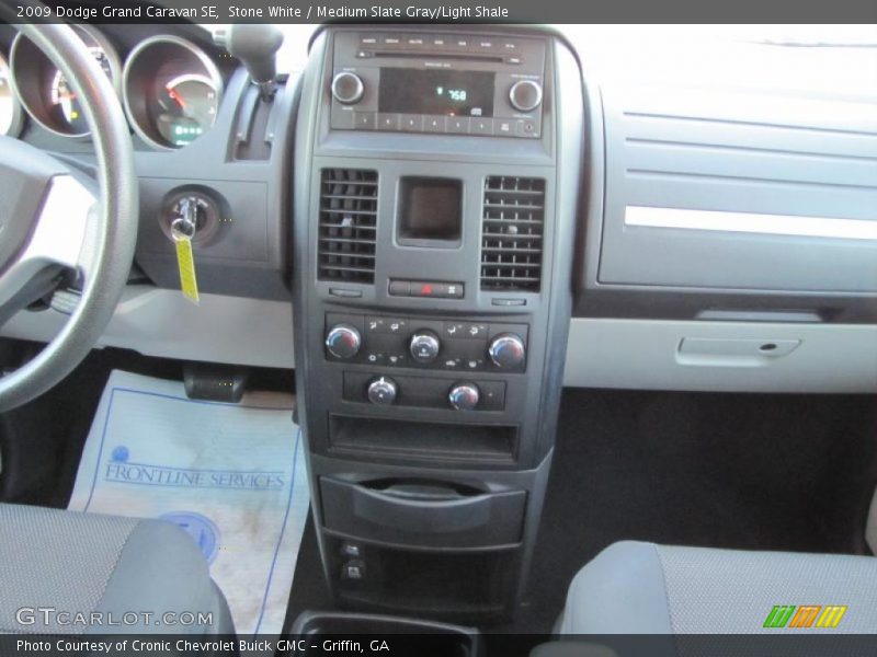 Stone White / Medium Slate Gray/Light Shale 2009 Dodge Grand Caravan SE