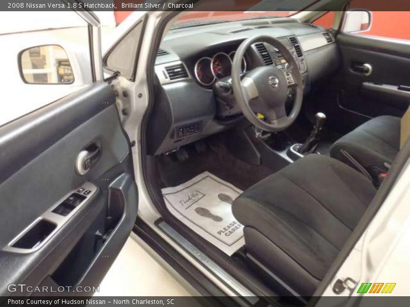 Brilliant Silver / Charcoal 2008 Nissan Versa 1.8 S Hatchback
