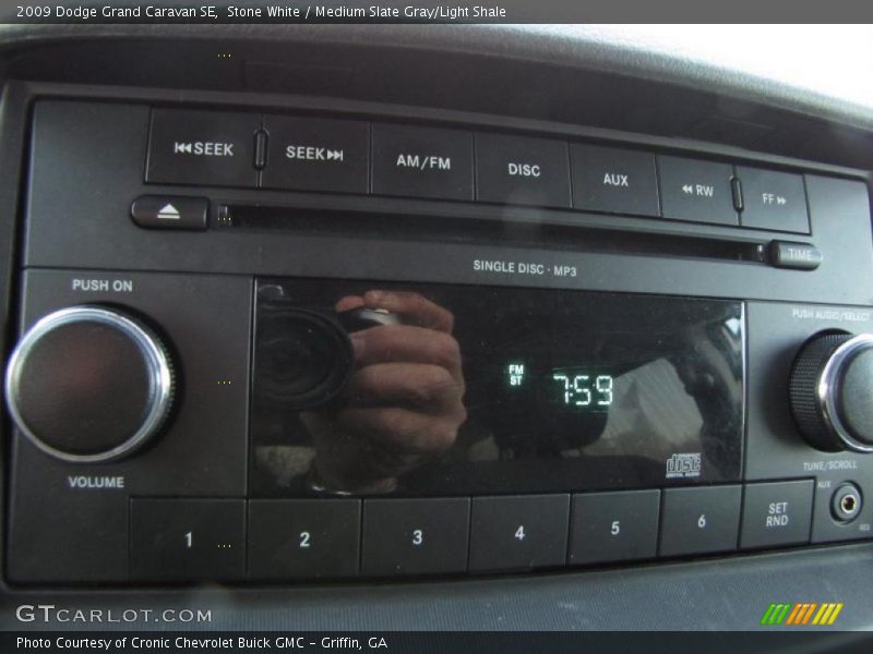 Stone White / Medium Slate Gray/Light Shale 2009 Dodge Grand Caravan SE