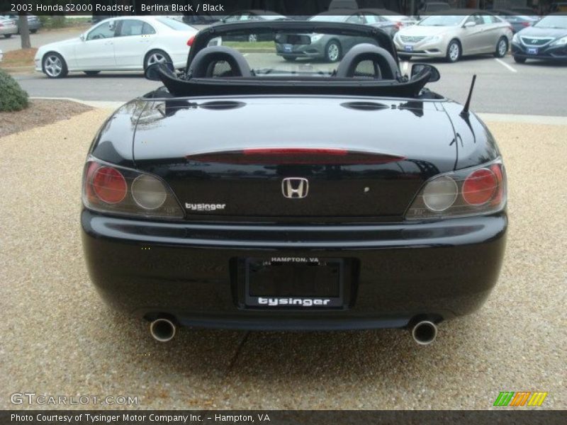 Berlina Black / Black 2003 Honda S2000 Roadster