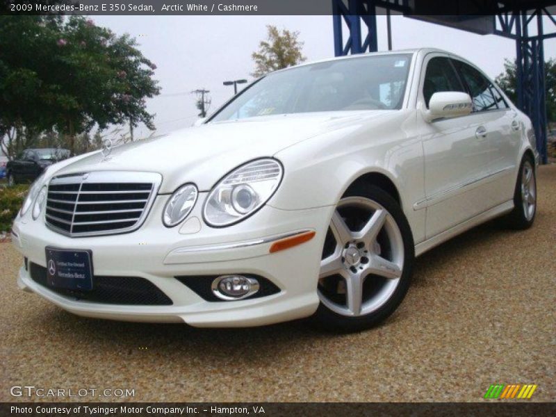Arctic White / Cashmere 2009 Mercedes-Benz E 350 Sedan