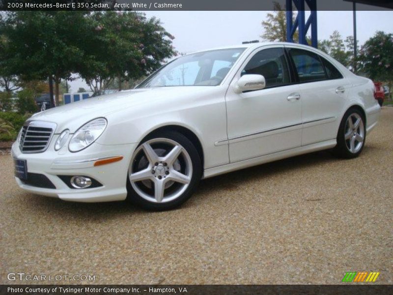 Arctic White / Cashmere 2009 Mercedes-Benz E 350 Sedan