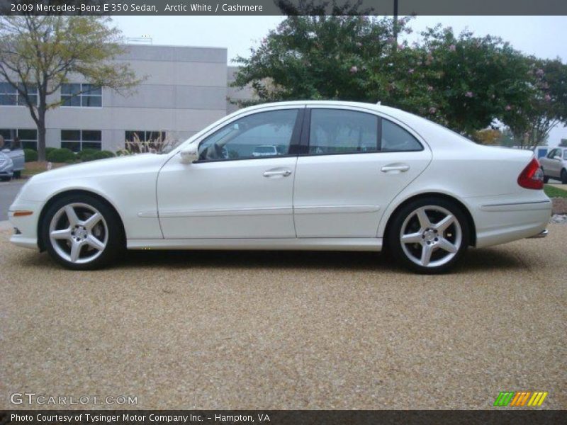 Arctic White / Cashmere 2009 Mercedes-Benz E 350 Sedan