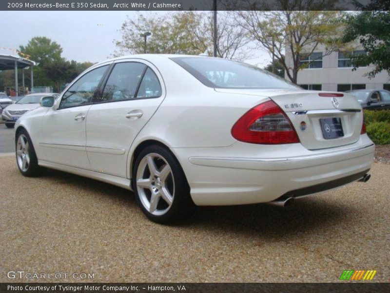 Arctic White / Cashmere 2009 Mercedes-Benz E 350 Sedan