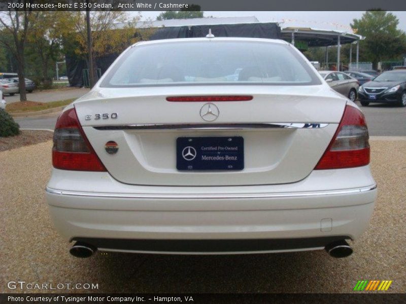 Arctic White / Cashmere 2009 Mercedes-Benz E 350 Sedan