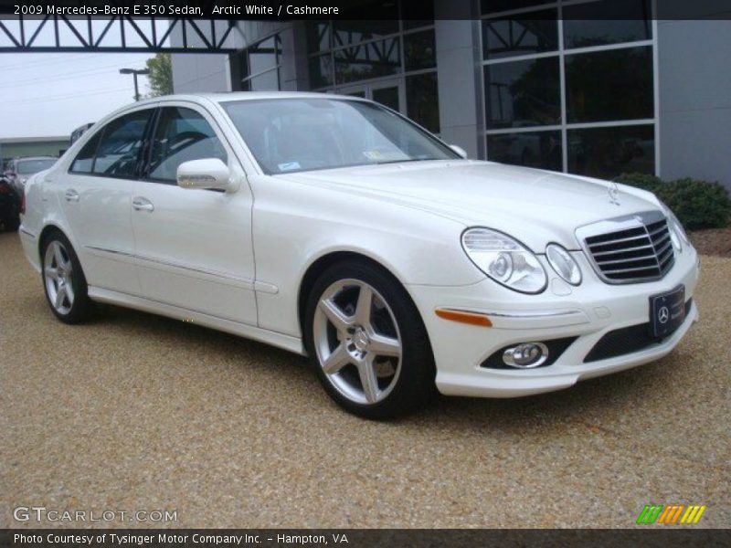 Arctic White / Cashmere 2009 Mercedes-Benz E 350 Sedan