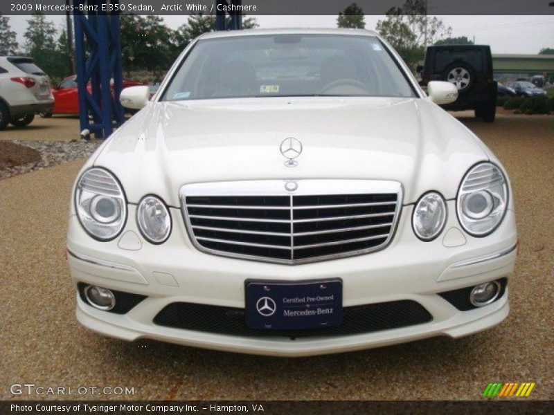 Arctic White / Cashmere 2009 Mercedes-Benz E 350 Sedan