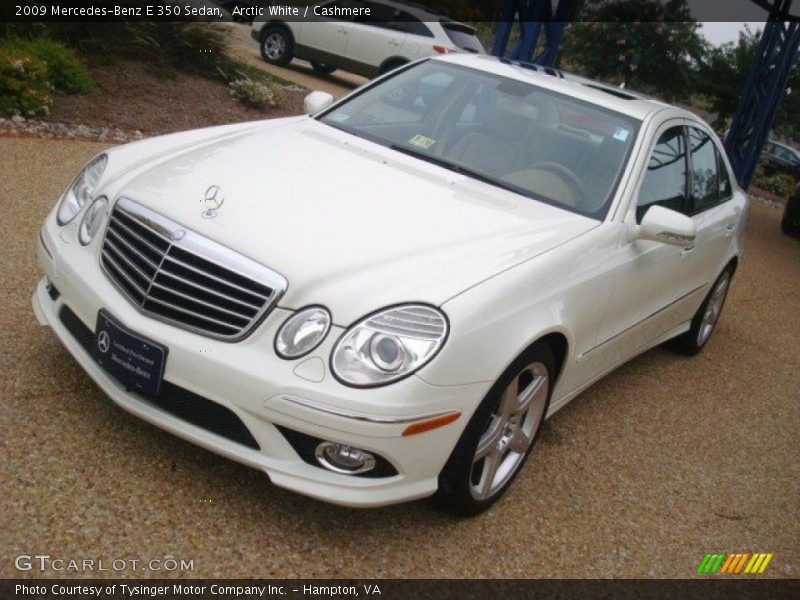 Arctic White / Cashmere 2009 Mercedes-Benz E 350 Sedan