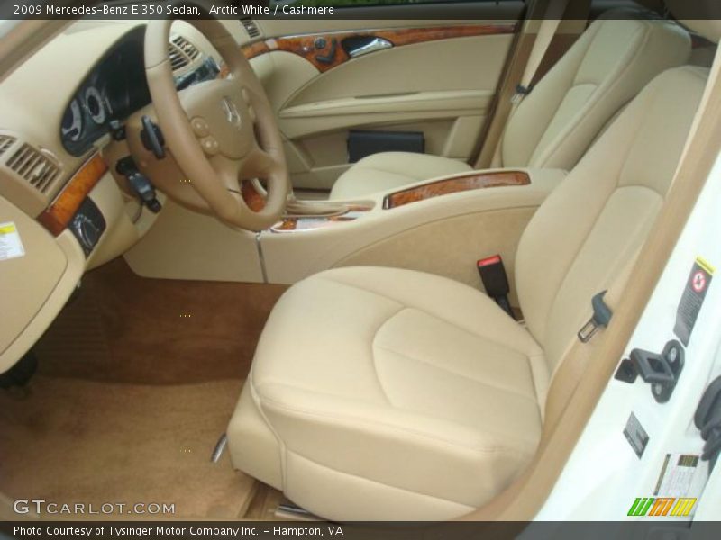 Arctic White / Cashmere 2009 Mercedes-Benz E 350 Sedan
