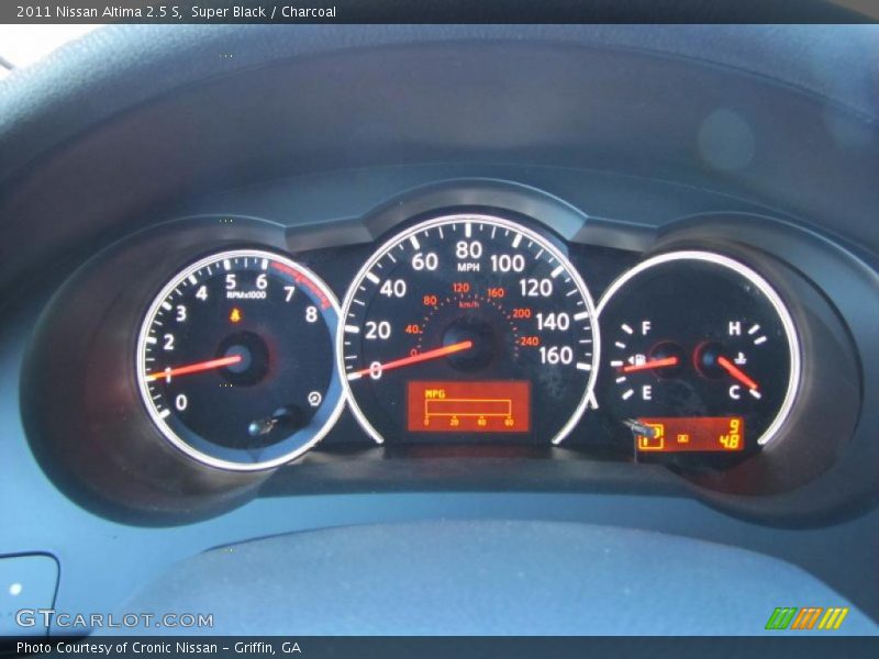 Super Black / Charcoal 2011 Nissan Altima 2.5 S