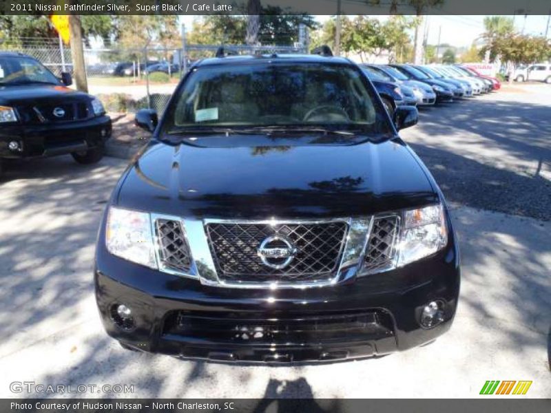 Super Black / Cafe Latte 2011 Nissan Pathfinder Silver