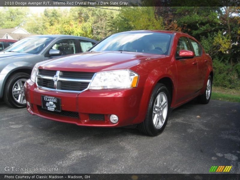 Inferno Red Crystal Pearl / Dark Slate Gray 2010 Dodge Avenger R/T