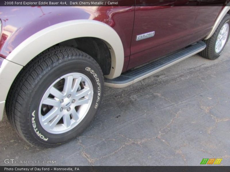 Dark Cherry Metallic / Camel 2008 Ford Explorer Eddie Bauer 4x4