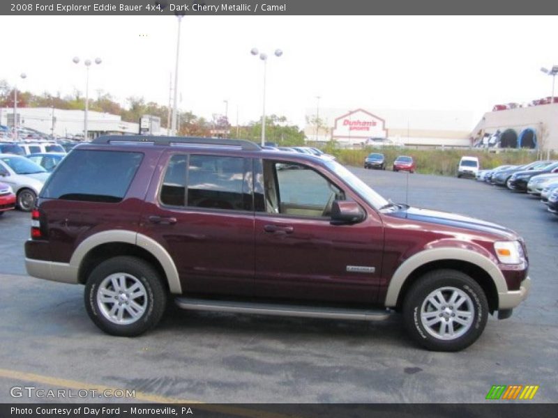 Dark Cherry Metallic / Camel 2008 Ford Explorer Eddie Bauer 4x4