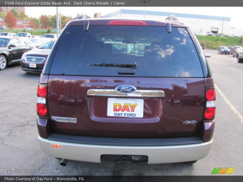 Dark Cherry Metallic / Camel 2008 Ford Explorer Eddie Bauer 4x4