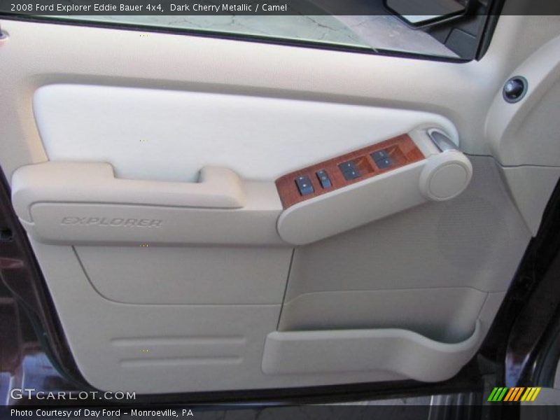 Dark Cherry Metallic / Camel 2008 Ford Explorer Eddie Bauer 4x4